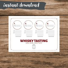 Load image into Gallery viewer, Whisky Tasting Mat (PDF) Digital Download - Downloadable Whisky Tasting Mat