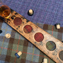 Load image into Gallery viewer, 6 Dram Whisky Flight Board with or without Glencairn Glasses