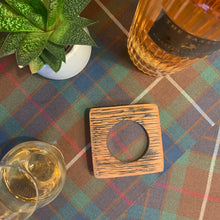 Load image into Gallery viewer, Whisky Coaster with Clan Fraser Tartan Insert