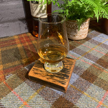 Load image into Gallery viewer, Handcrafted Whisky Coster from retired Whisky Stave