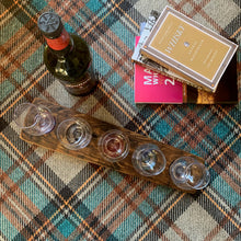 Load image into Gallery viewer, 5 Dram Whisky Flight Trays with or without Glencairn Glasses