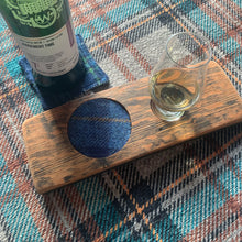 Load image into Gallery viewer, Whisky Bottle and Glass Tray