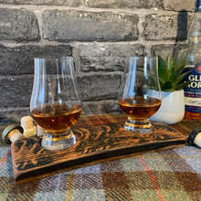 Load image into Gallery viewer, Whisky Tasting Flight Tray for Two Whiskies
