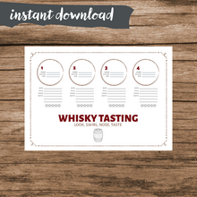 Load image into Gallery viewer, Whisky Tasting Mat (PDF) Digital Download - Downloadable Whisky Tasting Mat
