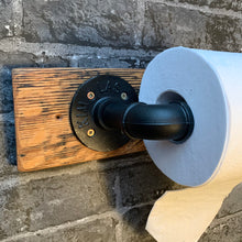 Load image into Gallery viewer, Wall Mounted Whisky Stave Toilet Roll Holder
