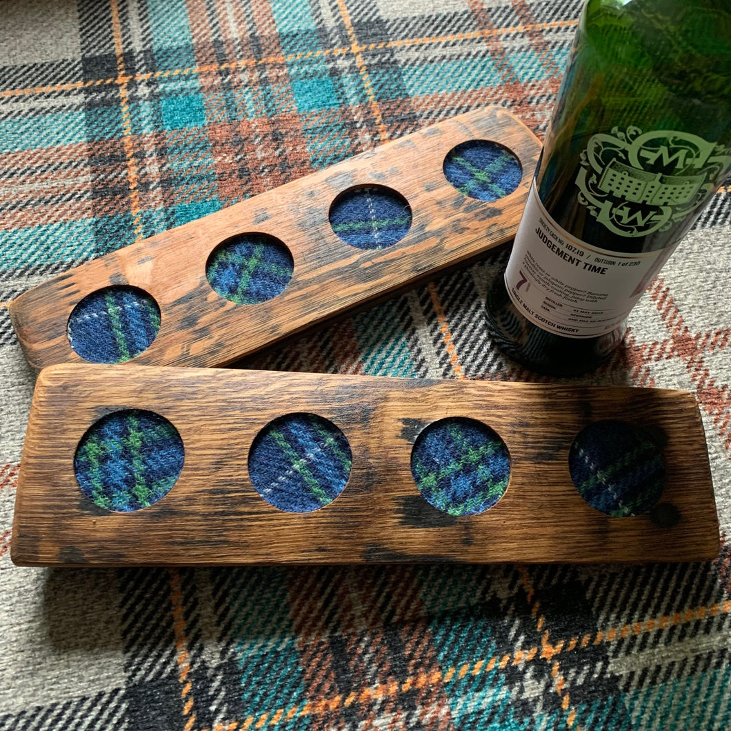 Whisky Flight Board for Four Whiskies