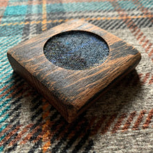 Load image into Gallery viewer, Handcrafted Whisky Coaster with Harris Tweed Insert
