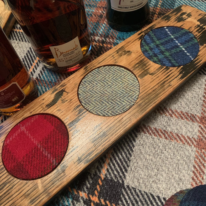 Handcrafted Whisky Stave for 3 Whisky Bottles