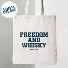 Load image into Gallery viewer, Freedom and Whisky Canvas Tote Bag
