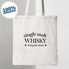 Load image into Gallery viewer, &#39;Living the Dram&#39; Canvas Tote Bag
