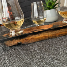 Load image into Gallery viewer, 3 Dram Whisky Flight Tray with or without Glencairn Glasses
